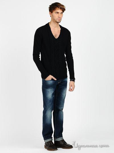 Пуловер Emporio Armani мужской, цвет черный