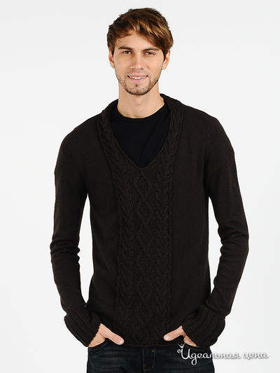 Пуловер Emporio Armani, цвет цвет коричневый
