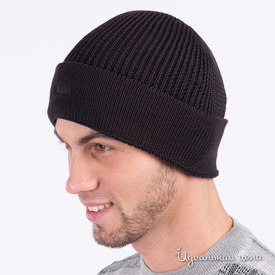 Шапка Hugo Boss, цвет цвет коричневый