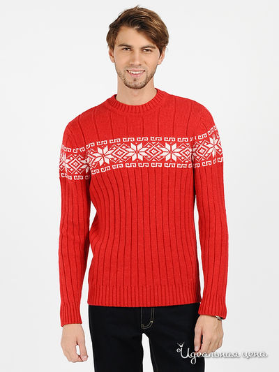 Джемпер Total Look, цвет цвет красный / белый