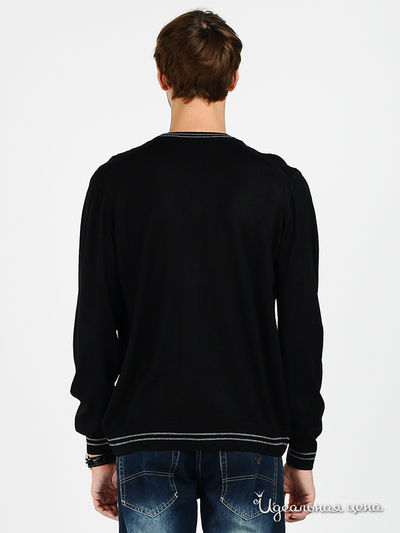Пуловер Total Look мужской, цвет черный / серый