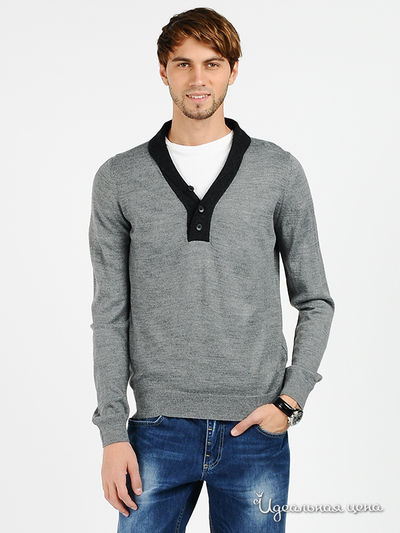Пуловер Total Look, цвет цвет черный / светло-серый