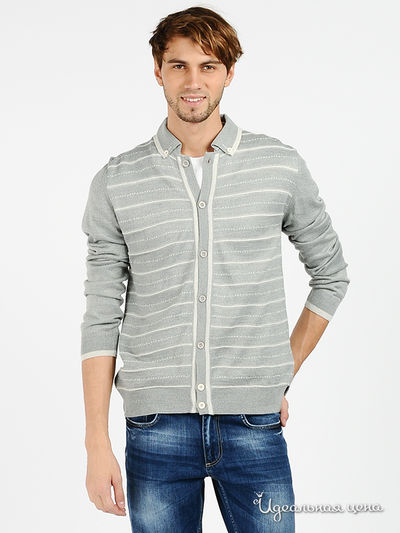 Кардиган Total Look, цвет цвет светло-серый