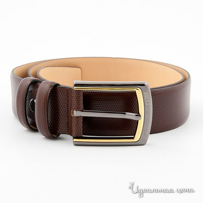 Ремень ZILLI, цвет цвет коричневый