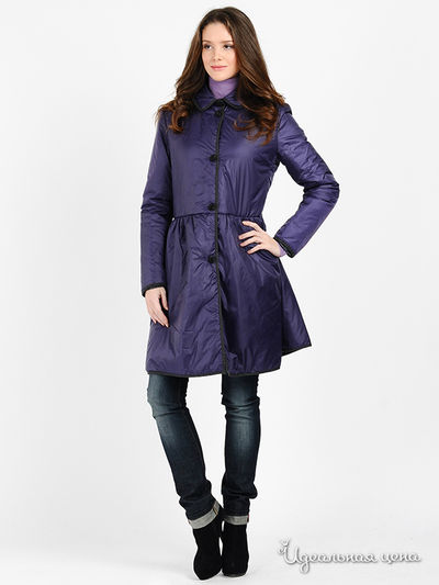 Пальто Emporio Armani, цвет цвет фиолетовый