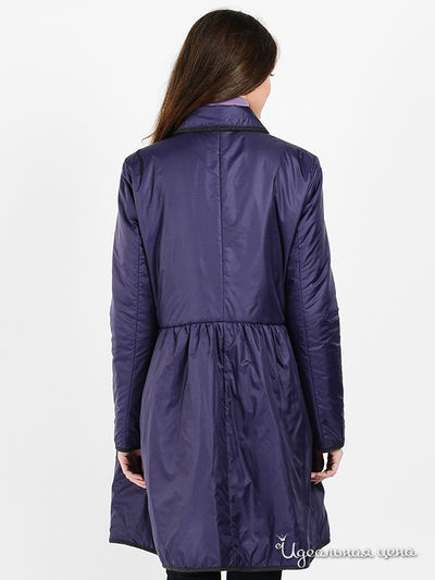 Пальто Emporio Armani женское, цвет фиолетовый