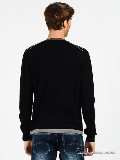 Пуловер Hugo Boss мужской, цвет черный