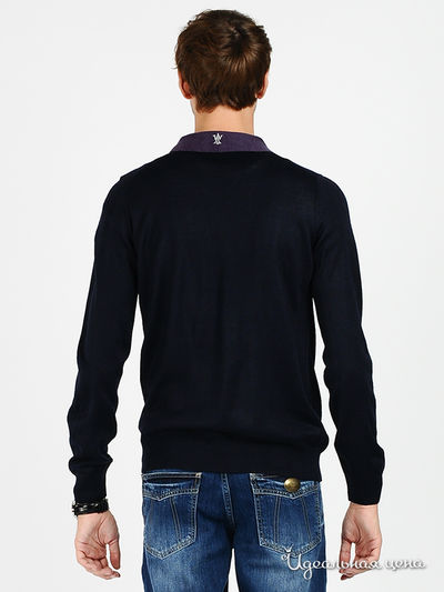 Пуловер Total Look мужской, цвет синий / фиолетовый