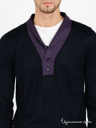 Пуловер Total Look мужской, цвет синий / фиолетовый