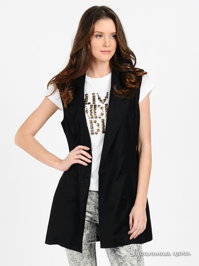 Жилет Message, цвет цвет черный