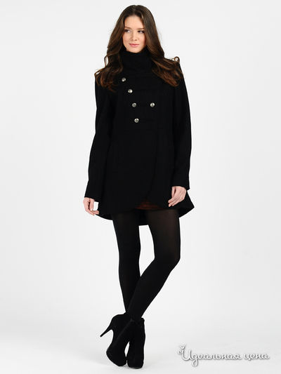 Пальто Message, цвет цвет черный