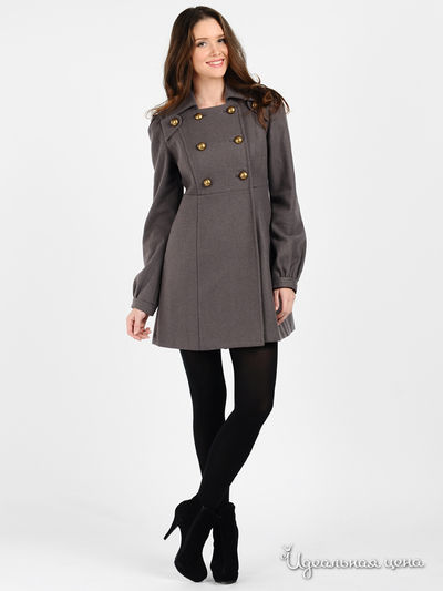 Пальто Message, цвет цвет дымчатый