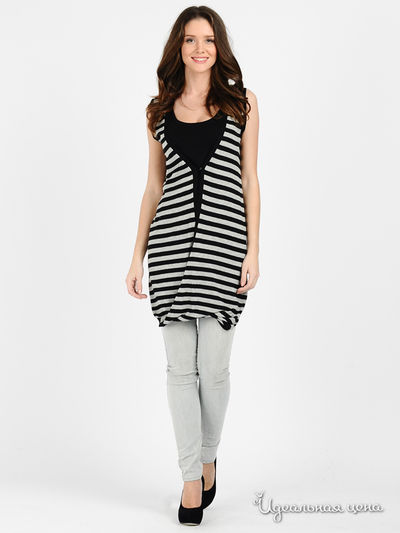 Жилет Message, цвет цвет серый / черный