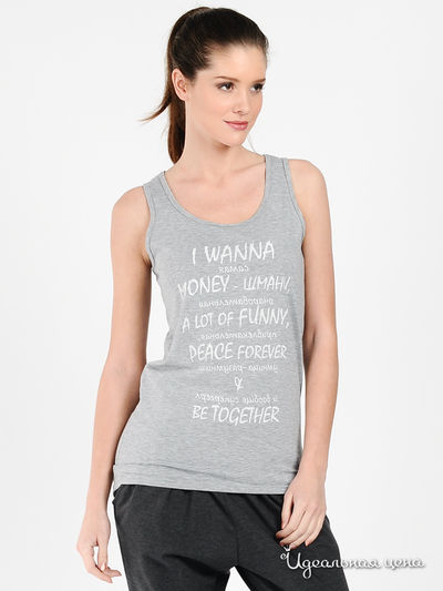 Майка Love&Light, цвет цвет серый