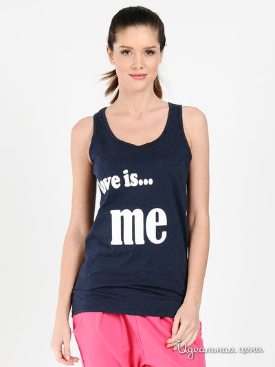 Майка Love&Light, цвет цвет темно-синий меланж