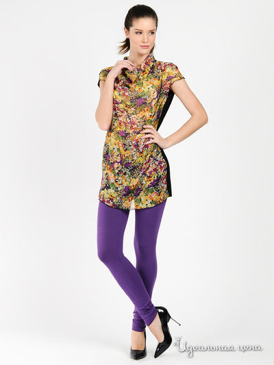 Платье Love&Light, цвет цвет черный / принт цветы