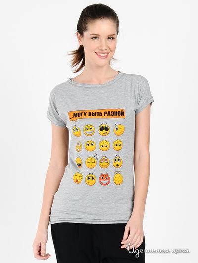 Футболка Love&Light, цвет цвет серый меланж