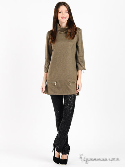 Туника Valeria Lux, цвет цвет хаки меланж