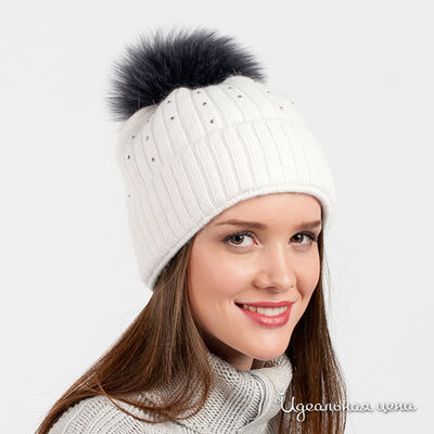 Шапка Marhatter, цвет цвет белый / графитовый