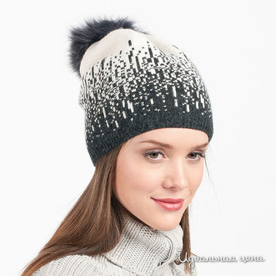 Шапка Marhatter, цвет цвет антрацитовый / белый