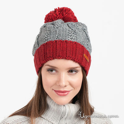 Шапка Norialli, цвет цвет красный / серый