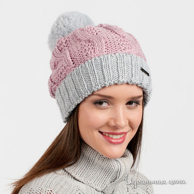 Шапка Marhatter, цвет цвет серый / розовый