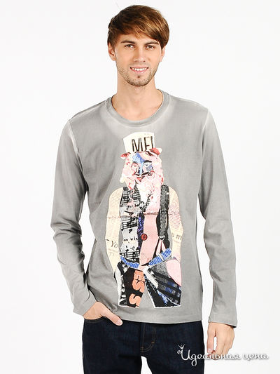 Лонгслив Galliano, цвет цвет светло-серый