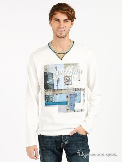 Лонгслив Galliano, цвет цвет молочный