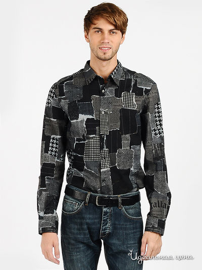 Рубашка Galliano, цвет цвет черный / серый
