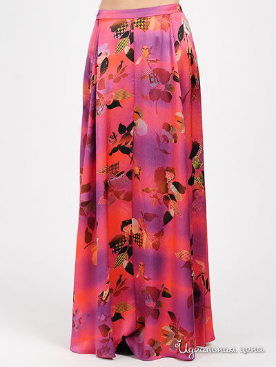 Юбка Galliano, цвет цвет клубнично-сиреневый