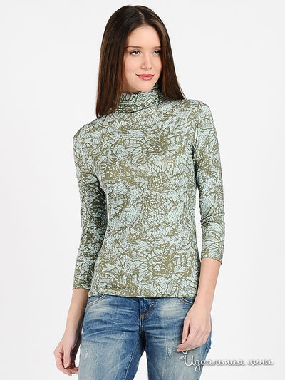 Водолазка Galliano, цвет цвет болотный / голубой