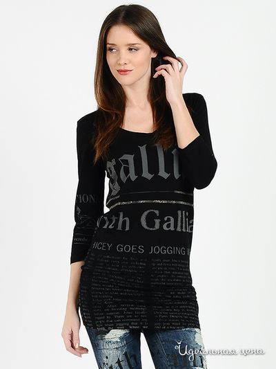 Лонгслив Galliano, цвет цвет черный