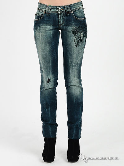 Джинсы Galliano, цвет цвет синий