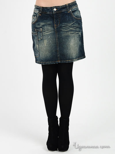 Юбка Galliano, цвет цвет синий