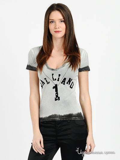 Футболка Galliano, цвет цвет серый