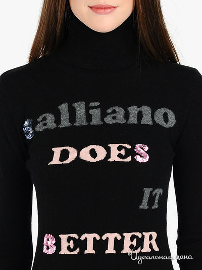 Водолазка Galliano женская, цвет черный