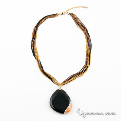 Колье UNBIJOU, цвет цвет черный / коричневый