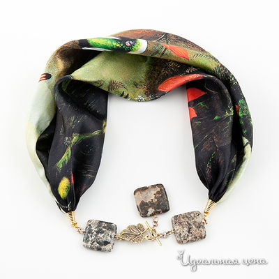 Колье UNBIJOU, цвет цвет черный / зеленый