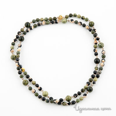 Бусы UNBIJOU, цвет цвет черный / зеленый