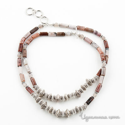 Бусы UNBIJOU, цвет цвет коричневый / серый