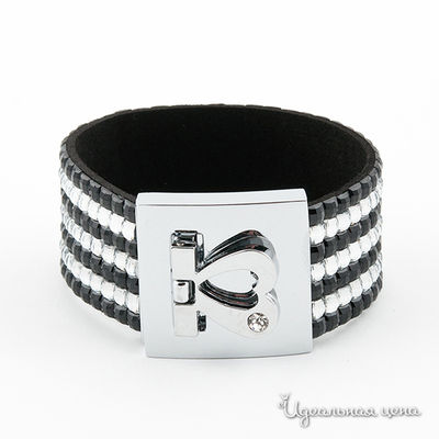 Браслет UNBIJOU, цвет цвет черный / серебристый