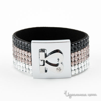 Браслет UNBIJOU, цвет цвет коричневый / черный / серебристый