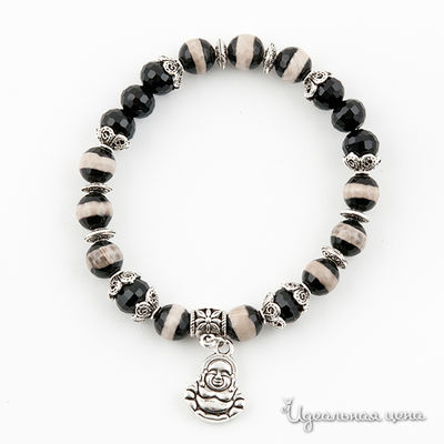 Браслет UNBIJOU, цвет цвет бежевый / черный