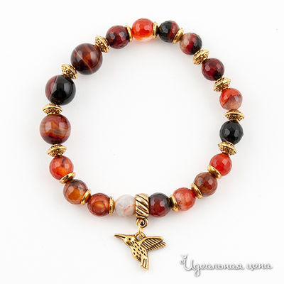 Браслет UNBIJOU, цвет цвет коричневый / оранжевый