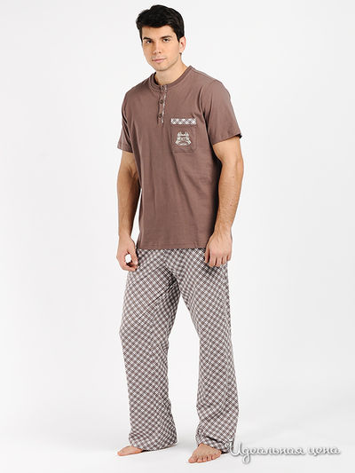 Пижама Relax Mode, цвет цвет кофейный