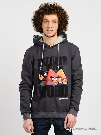 Свитшот Angry Birds, цвет цвет темно-серый