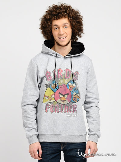 Свитшот Angry Birds, цвет цвет серый