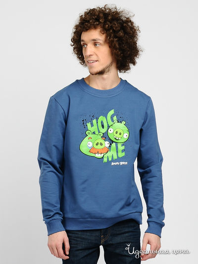 Свитшот Angry Birds, цвет цвет индиго