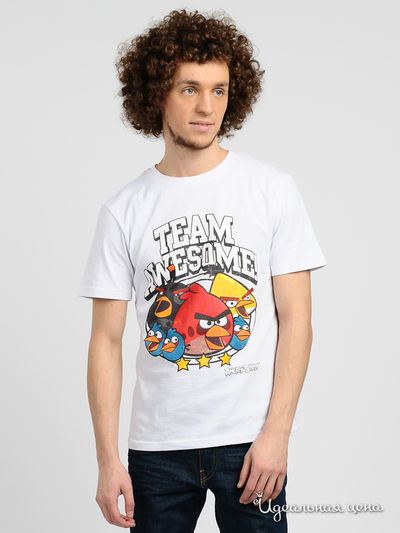 Футболка Angry Birds, цвет цвет белый