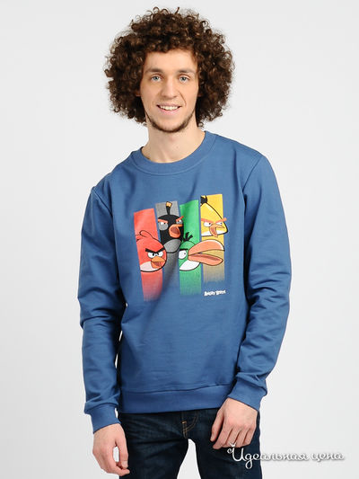 Свитшот Angry Birds, цвет цвет индиго